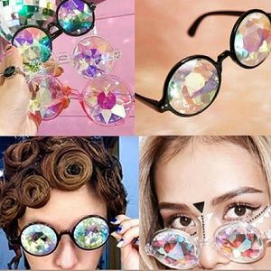 🌈New halo kaleidoscope costume glasses 🌸